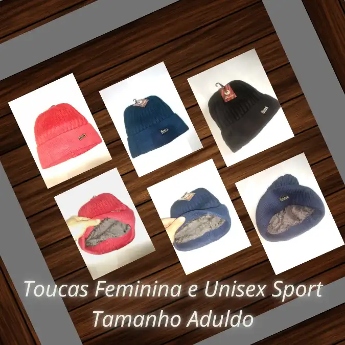 Toucas Feminina e Unisex Sport Tamanho Aduldo3